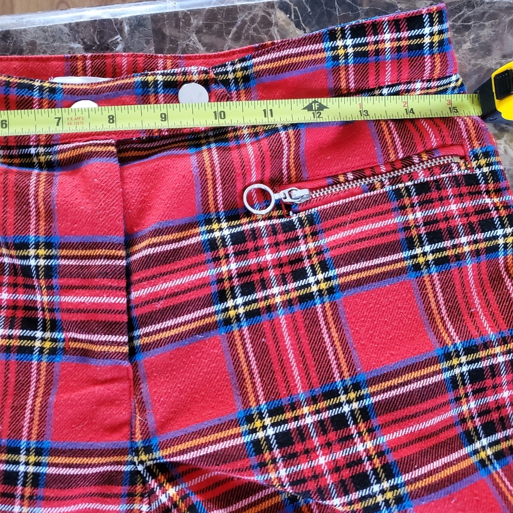 Red Plaid Pants - Picture 4 of 6